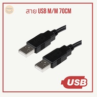 USB Male To Cable (m/m) 2.0 70cm Black