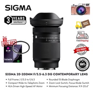 Sigma 20-200mm f/3.5-6.3 DG Contemporary Lens For Sony E & Leica L ( 3 Year Warranty )