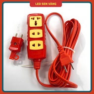 6000W 3-hole socket + 3000W plug included, with Genuine HINOKI 3m, 5m wire