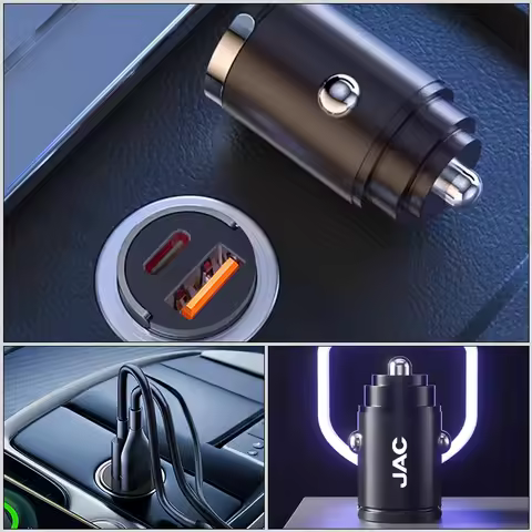 Car Charger Fast Charging USB C Quick Charging Adapter For JAC Refine J3 J4 J7 JS3 JS4 KR1 S2 S3 S4 