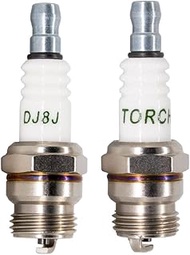 2PK TORCH DJ8J Spark Plug Replace for CHAMPION DJ8J DJ7J 847 850, for NGK BM6F, 794-00050, 794-00055