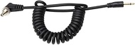Foto&Tech 2.5 mm Jack to Male Flash PC Sync Coiled Cable with Screw Lock for Trigger Studio Light, 1