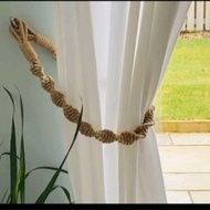 Aesthetic macrame curtain rope