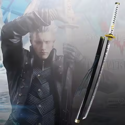 41in/104cm Yamato Katana Devil May Cry 5 Sabre Vergil Yamato Ninja Sword Cosplay Prop Real Size Japa