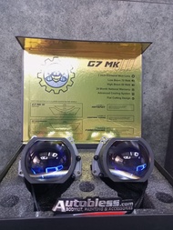 PROJECTOR BEEBOT G7 MK3 SQUARE PAJERO ANPS FORTUNER GR. FREE PASANG-Kumma.id