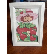 Vintage strawberry Chocolate Cake 1980 shortcake Print For Photo Frame Size 4x6.5x8