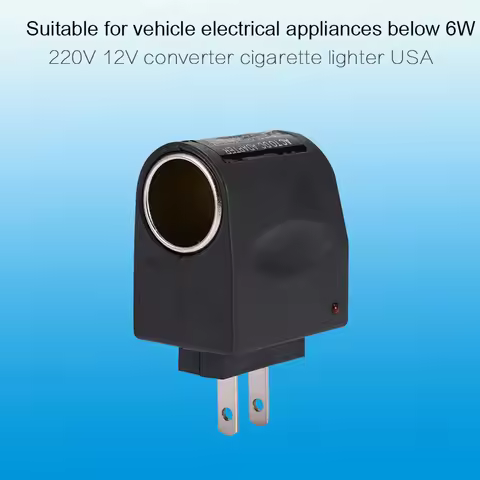 Wall Power AC to 12V DC Car Charger Cigarette Lighter Converter Adapter US EU Plug