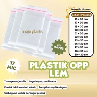 (CAN Mix SIZE! Contents 100 pcs!) OPP PLASTIC GLUE 15x30; 17x30; 18x30; 20x30; 21x30; 22X30; 23X30; 
