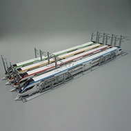 Ready Stock Diecast Model Toy Double Decker CRH High Speed  Train With Tracks