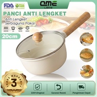 Sauce Pan Beige Series 20cm Induction Bottom Multipurpose Non-Stick Frying Pan Foodgrade Deep Sauce 