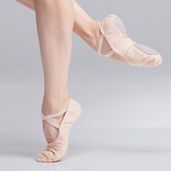 Ballet Shoes For Dancing Women Ballet Flats Slippers One Piece Canvas Ballet Shoes Split Sole Ballerina Slip On Practice Shoes