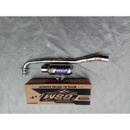 Original GSM muffler racing exhaust type GP-mini 15 cm standard neck sarfull specifically for Supra 