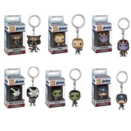 funko pop Avengers 4 Thanos Captain America Raccoon Hulk Iron Man Thor Keychain