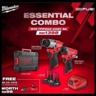 MILWAUKEE M12 Fuel Essential Combo (M12 FPD2-O + M12 FID2-O + M12 B4 + C12C +DYNA CASE) | 100% ORIGI
