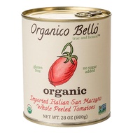 Organico Bello Organic Whole Peeled Canned Tomatoes 800g