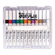 A-Line ปากกาอะคริลิค Acrylic Markers ชุด 12 ด้าม คละสี