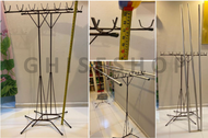 Clothes Hanging Bamboo Stand / Drying Rack / 7ft Aluminium Pole
