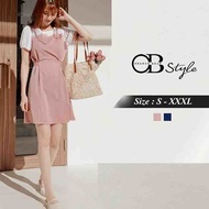 OB DESIGN ★ OBDESIGN ★ ORANGEBEAR ★ ASYMMETRICAL TIED OPEN DRESS ★ 2 COLORS ★ S-XXXL SIZE ★ PLUS SIZ