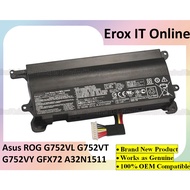 Asus ROG G752 G752V G752VT G752VY GFX72 GFX72V G752VL G752VM Series 0B110-00370000 A32LM9H G A32N151