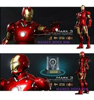 全新啡盒末開 Hottoys MMS256 D07b mms256 Ironman Mark 3 (with Bonus Accessory) 鐵甲奇俠 麥克3 mark III (連特別版配件) M