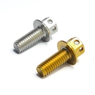 HENG Body Bolts for Suzuki Raider 150 - Gold Silver (6x15) Motorcycle Hardware