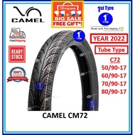 2023(Tube Type) Tyre Tayar Camel Racing(Diamond) 50/90-17,60/90-17,70/90-17,80/90-17 Motorbike (Maxxis Diamond) (maxxis)