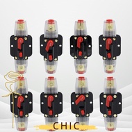 CHIC DC Resettable Circuit Breaker, 60A 50A 40A 30A Resettable Insurance Self Recovery Circuit Break