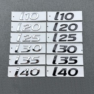 3D ABS i10 i20 i25 i30 i35 i40 Logo Car Styling Letter Emblem Rear Trunk Decor For Hyundai Nameplate