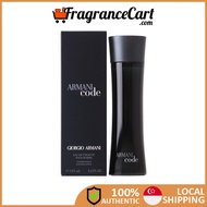 Giorgio Armani Code EDT for Men (125ml) [Brand New 100% Authentic Perfume FragranceCart] Eau de Toilette Man Black Amber Spicy