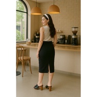 Women's Work Span Skirt// Back Split Span Skirt/ formal Office Span Skirt/ Span Skirt 7/8