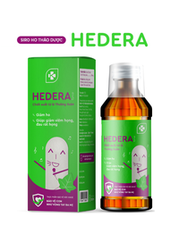 Siro ho thảo dược Hedera chiết xuất lá thường xuân bổ phế giảm ho dành cho trẻ em (Chai 100ml)
