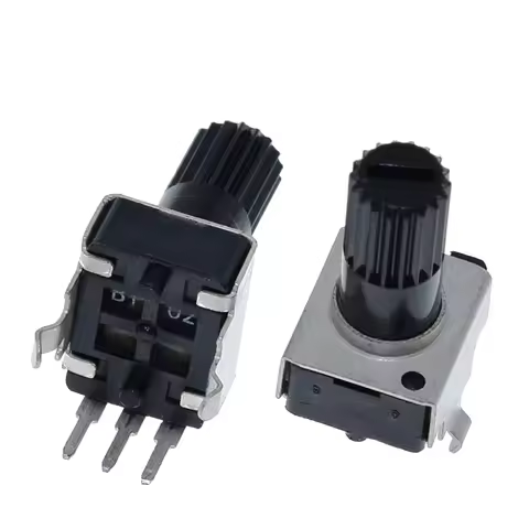 10pcs Rv09 Vertical 12.5mm Shaft 1k 2k 5k 10k 20k 50k 100k 0932 Adjustable Resistor 9 Type 3pin Seal