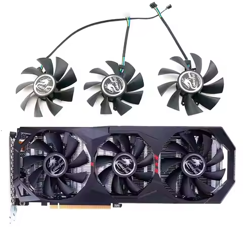 New GPU fan 75MM 85MM 4PIN suitable for Colorful GTX1660 1660TI RTX2060 2070 2080 ES graphics card c