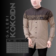 BAJU KEMEJA KOKO PRIA LENGAN PANJANG KOMBINASI BATIK SM L XL TERBARU