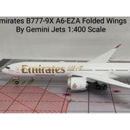 Emirates B777-9X A6-EZA Folded Wings By Gemini Jets