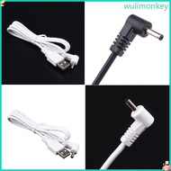 WU USB Male to 90 Degree 3 5mmx1 35mm for Power Male Plug 5V Cable 100cm 3 3ft