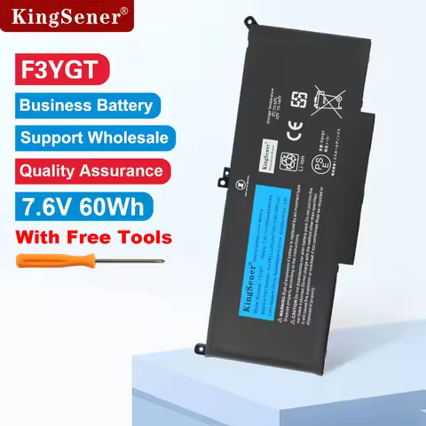 KingSener F3YGT 60WH Laptop Battery for DELL Latitude 12 7000 E7280 E7290 E7380 E7390 E7480 E7490 F3