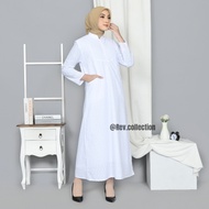 Gamis Umroh Wanita Putih Full Bordir Baju Umroh Wanita Busana Umroh Wanita