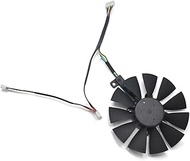 HAZEK New 87mm T129215SU Cooling Fan Compatible for ASUS Strix RX480 RX 580 GTX 980Ti R9 390 390X GTX 1060 1070 1080 1070Ti 1080Ti Graphic Card Catholic (Color : Black, Size : T129215SU 6PIN_NO RGB