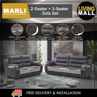 Living Mall Marli Series 2-Seater + 3-Seater Sofa Set Water Repellent Fabric