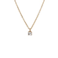 Tiffany &amp; Co. Solitaire系列18K黃金鑽石項鍊