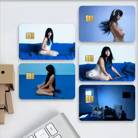 Singer A-Aitana Cuarto azul Credit Card Stickers Skin For Bank Debit Decorative Protection Scratch-r