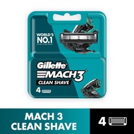 GILLETTE Mach 3 Clean Shave Cart 4s