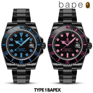 🇯🇵日本代購 A BATHING APE TYPE 1 BAPEX watch BAPE手錶 1J70-187-011 生日禮物 聖誕禮物 週年禮物  Birthday gift Christmas present