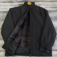 JAKET WINTER TEBAL BULU CASUAL PRIA HITAM BRAND MYUNG SUNG SIZE XXL