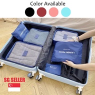 [SG SELLER] 6pcs Customize words / letter Lightweight Durable Washable Nylon Travel Luggage organize