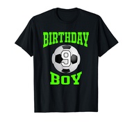 9th Birthday Boy Shirt - Soccer T- Shirt 9 years old kid T-Shirt