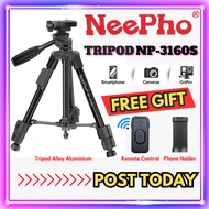Neepho Tripod 30-65cm Neepho NP-3160S Phone/Camera Stand Premium Alloy Quality Super Light Weight