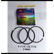 MESIN S1115 ZS1115 PISTON/ Ring SET (3R) / PISTONRing / 24 PK DONGFENG DIESEL ENGINE SEHERRing