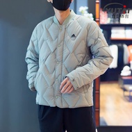 阿迪达斯 （adidas）外套男装女装 23冬季新运动休闲衣情侣款防风保暖立领羽绒服夹克 IW0776 L